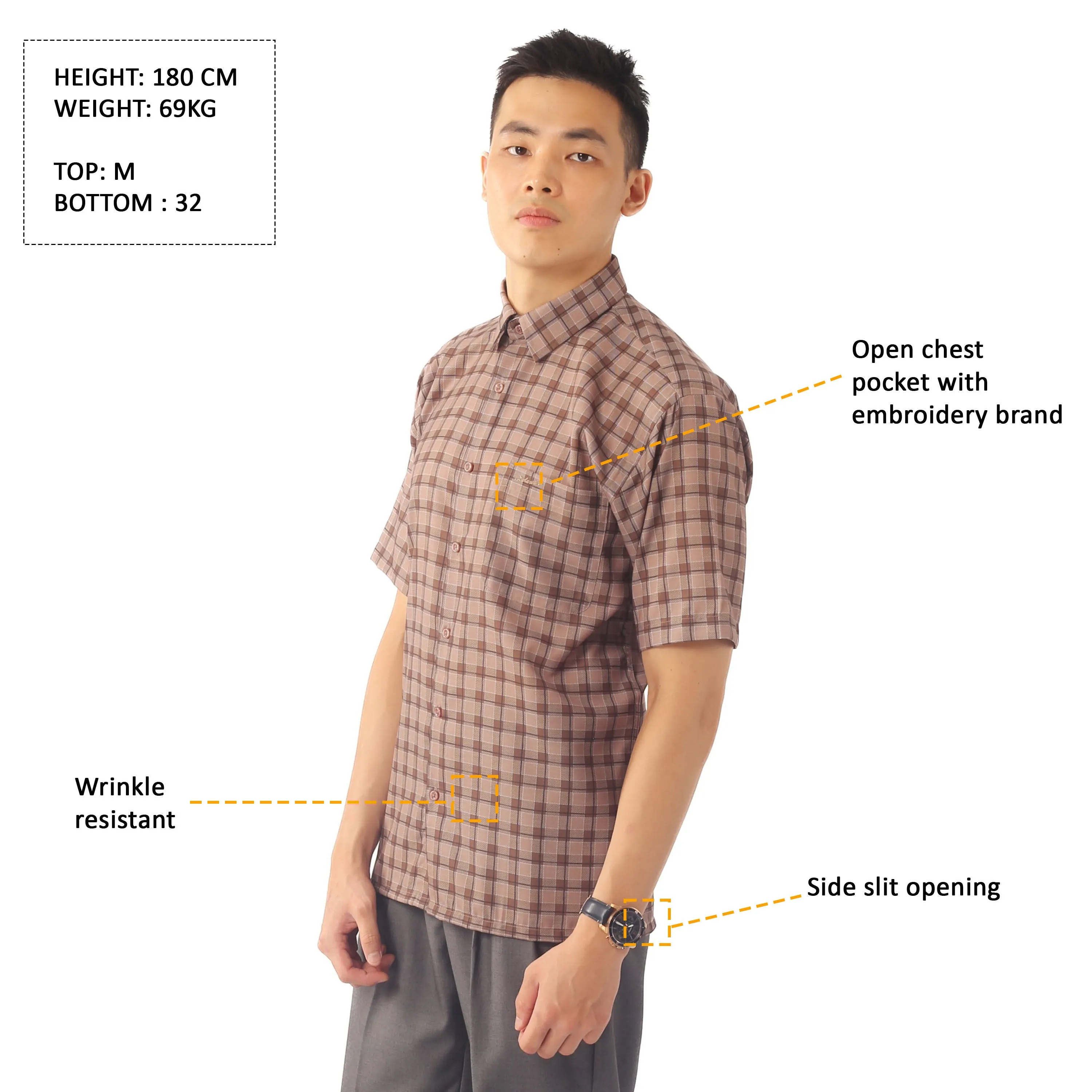 IDEXER SHORT SLEEVE SHIRT [REGULAR FIT] ID0299/ID0300