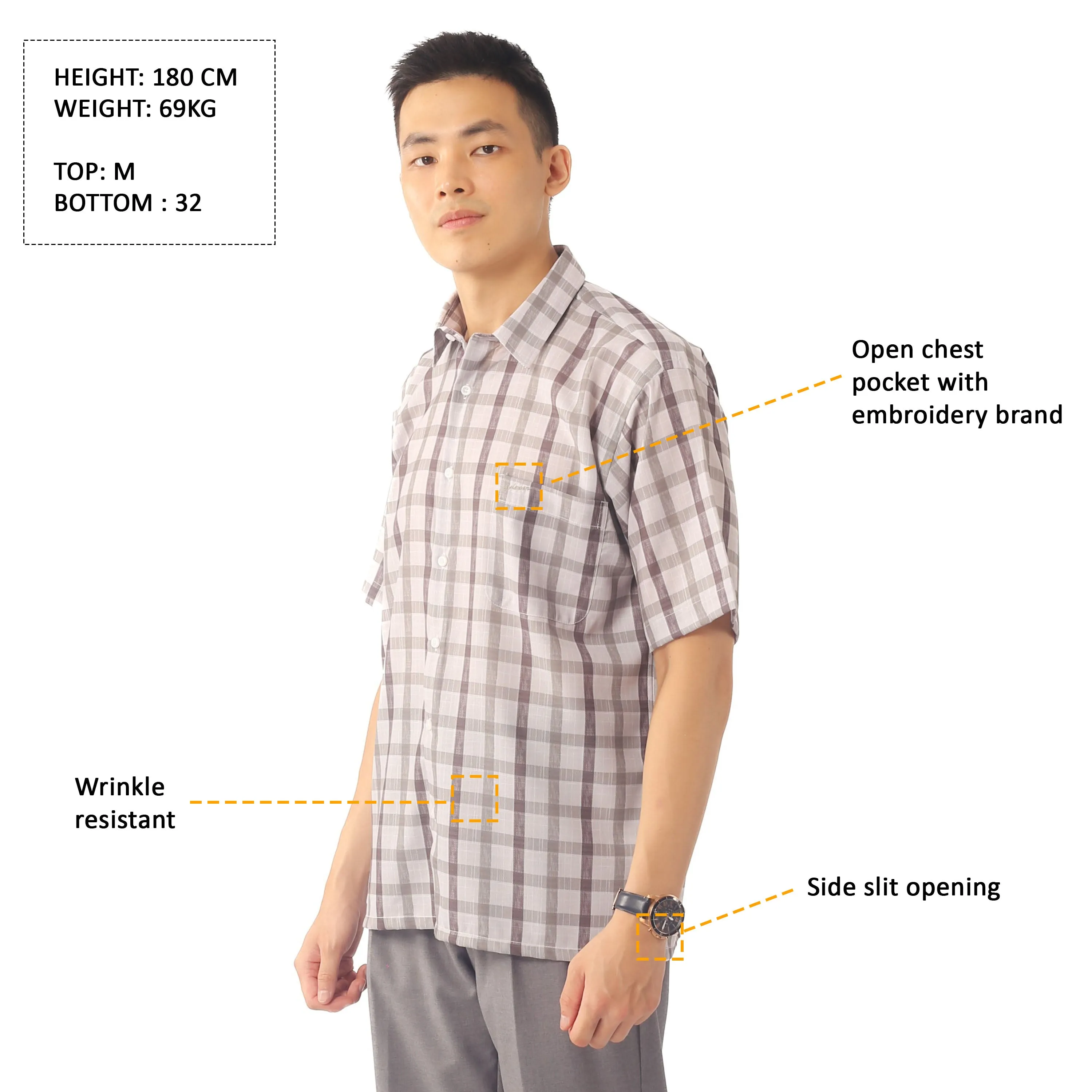 IDEXER SHORT SLEEVE SHIRT [REGULAR FIT] ID0301/ID0302