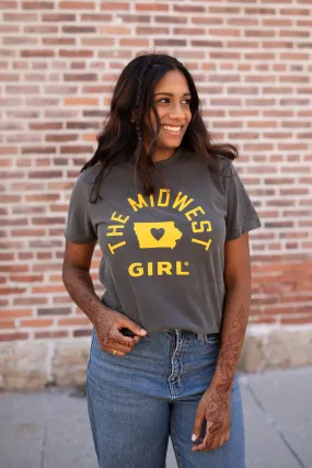 Iowa Tee in Pepper