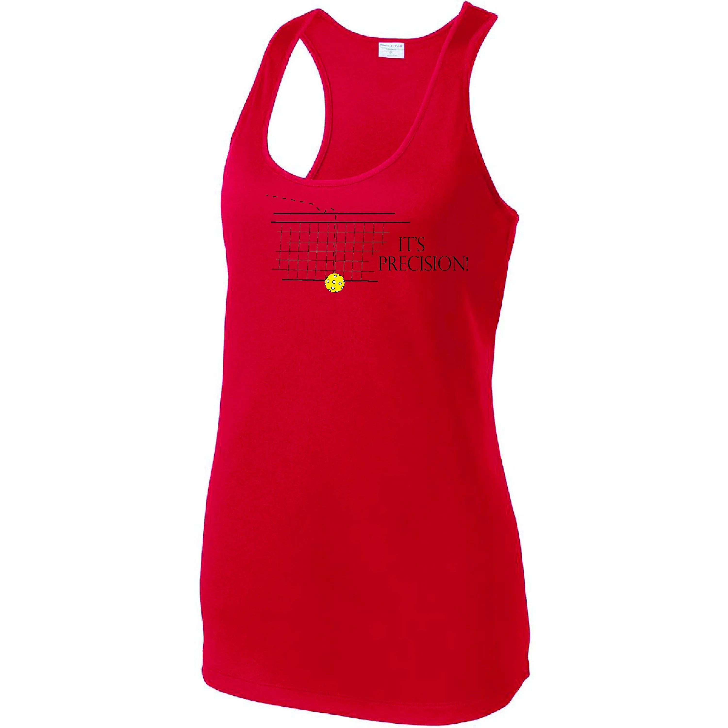 It's Precision Pickleball | Clearance Women's Racerback Pickleball Tank | 100% Polyester