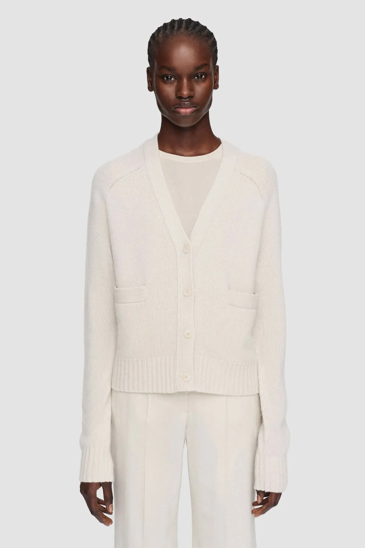 Joseph Open Cashmere Knit Cardigan - Oat