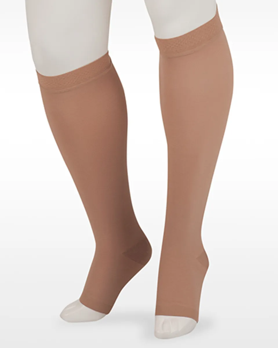 Juzo 3511 Dynamic Unisex OPEN TOE Knee Highs w/ Silicone Top 20-30 mmHg