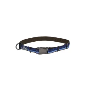 K9 Explorer Reflective Adjustable Dog Collar, Blue Large