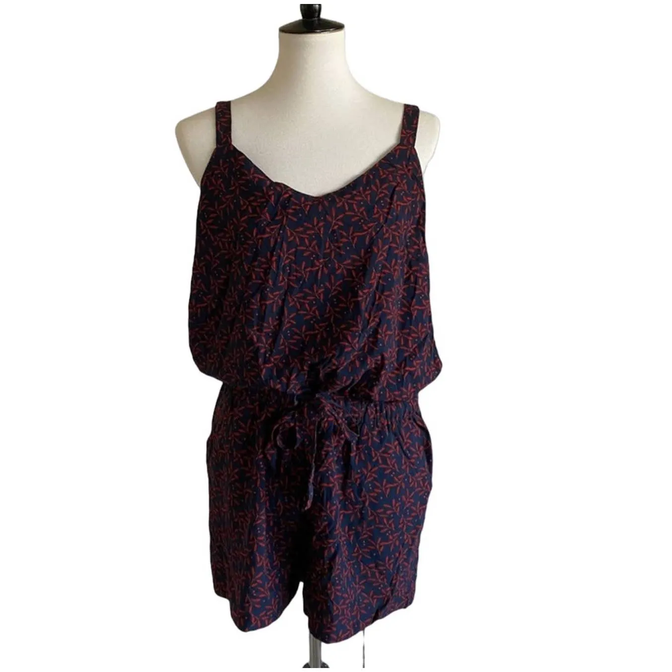 Kiabi Navy Blue & Red Romper Size 10