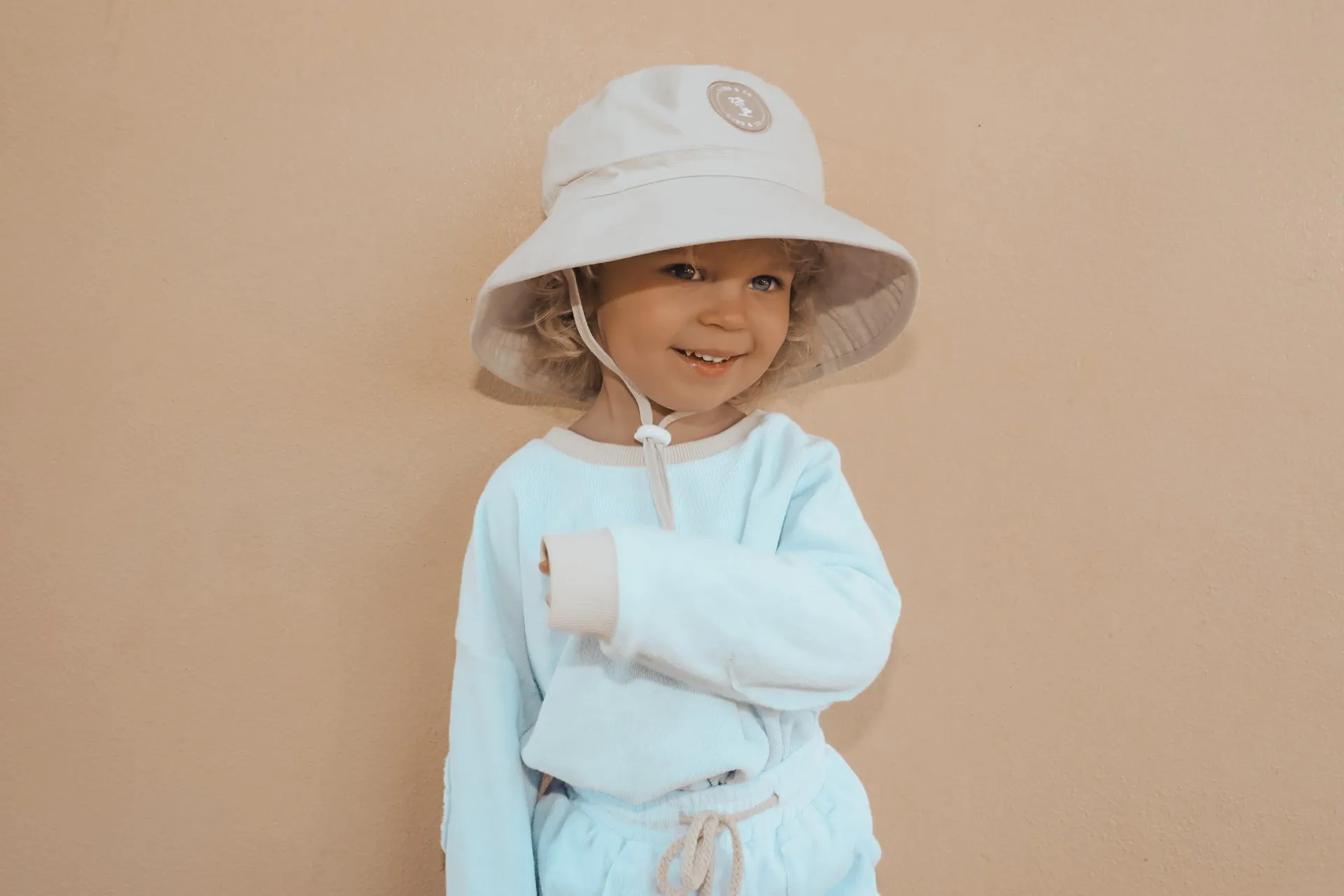 Kids Bucket Hat UPF50  Taupe (1-7 years)