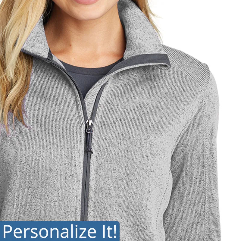 L232  Port Authority® Ladies Sweater Fleece Jacket