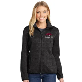 L232  Port Authority® Ladies Sweater Fleece Jacket