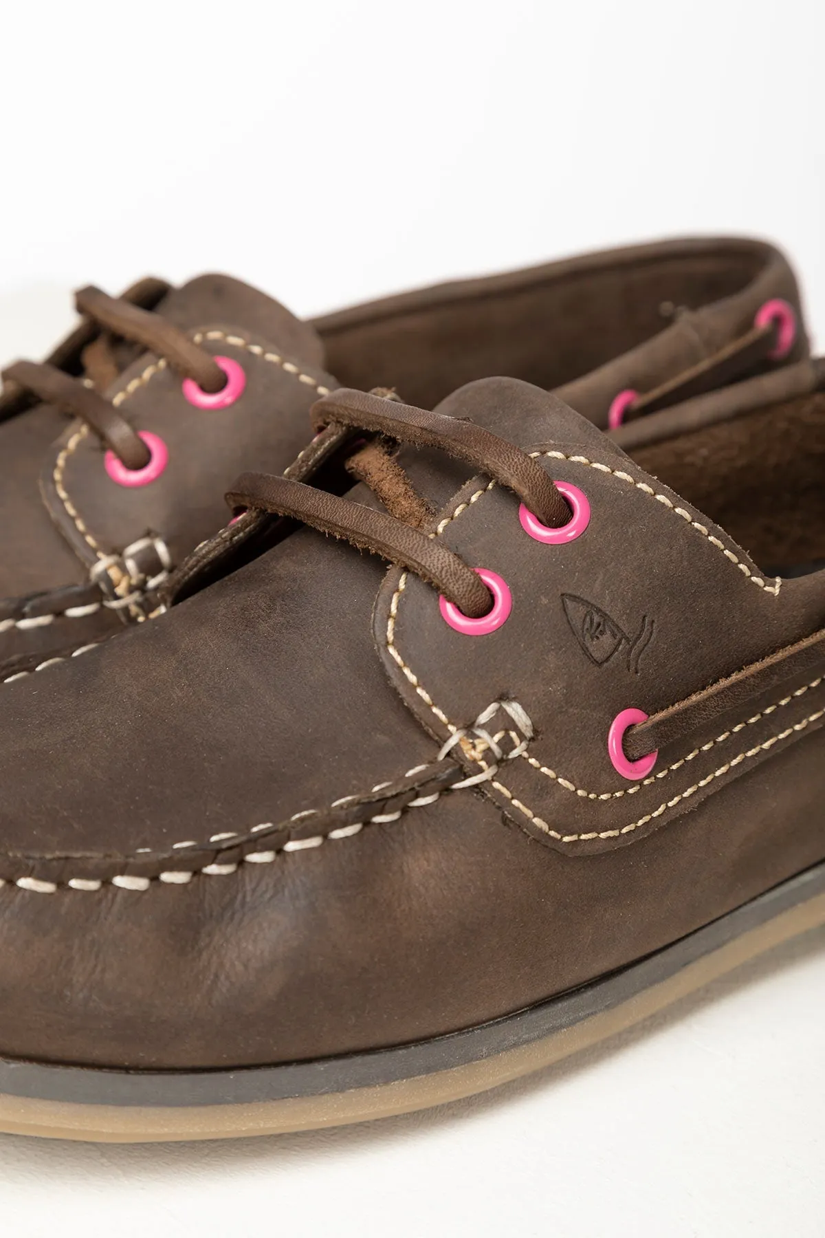 Ladies Leather Deck Shoes - Cayton II