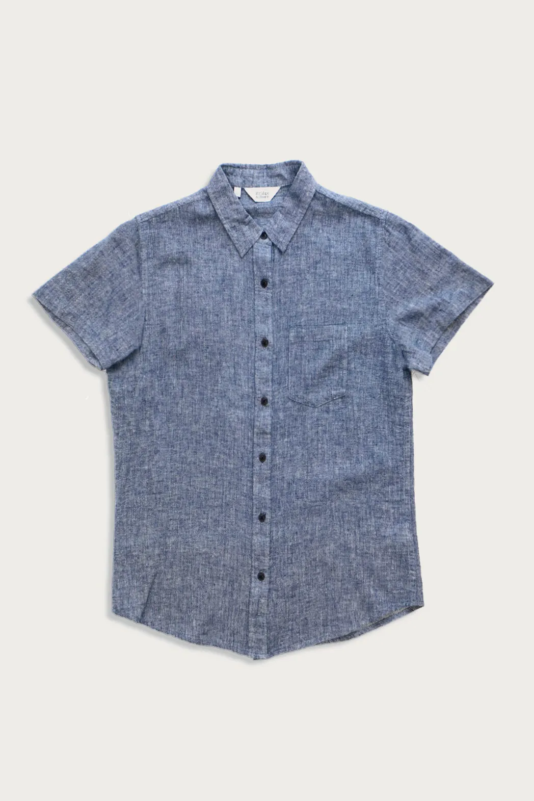 Lana Shirt / Indigo Herringbone