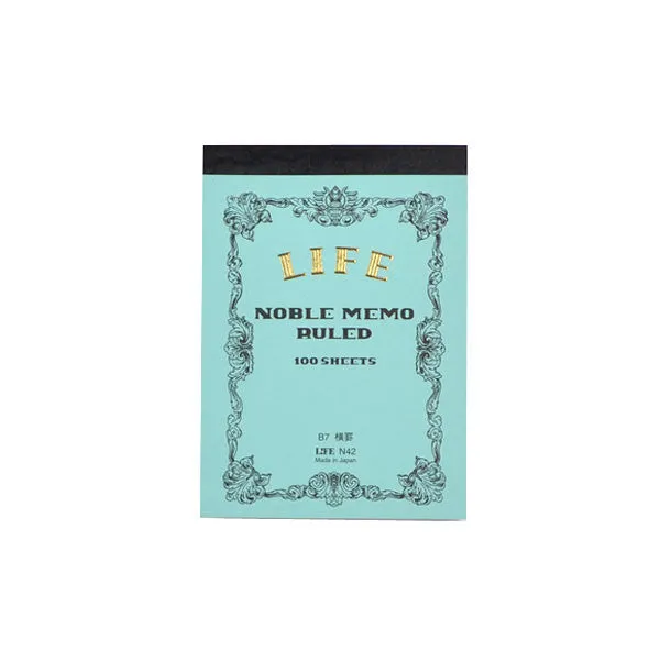 Life Stationery - Memo Book N42 (B7) - Light Blue