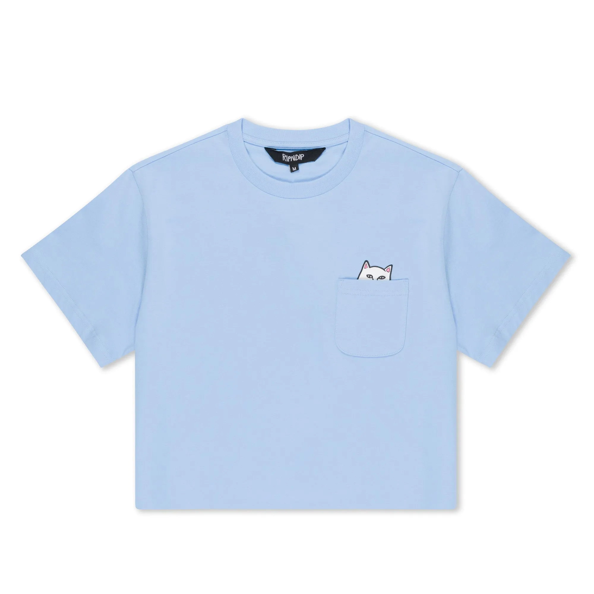 Lord Nermal Cropped Baby Pocket Tee (Light Blue)