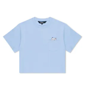 Lord Nermal Cropped Baby Pocket Tee (Light Blue)