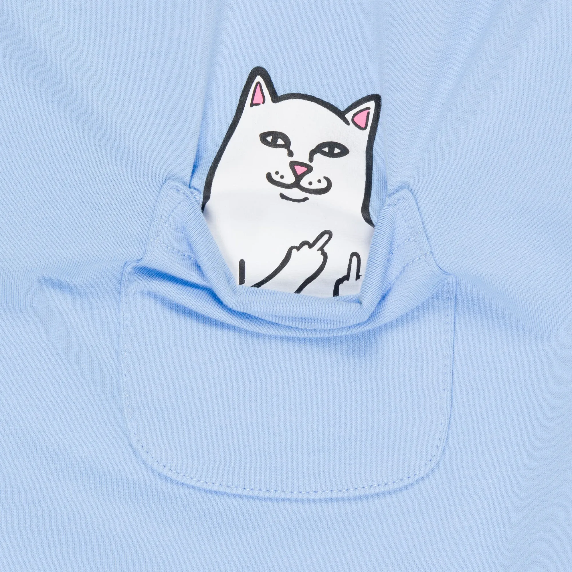 Lord Nermal Cropped Baby Pocket Tee (Light Blue)