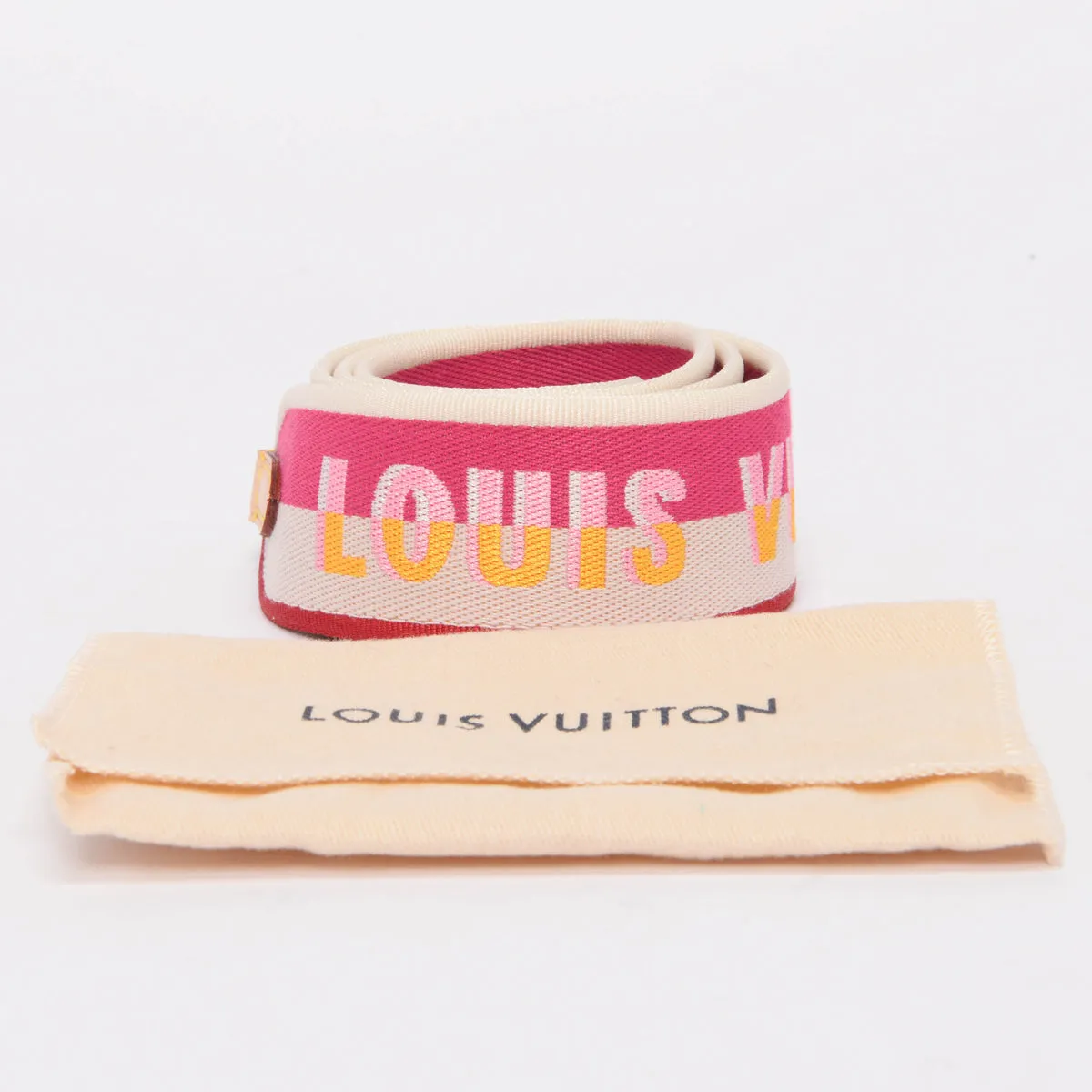 Louis Vuitton Fuchsia Jacquard Speedy 20 Bag Strap