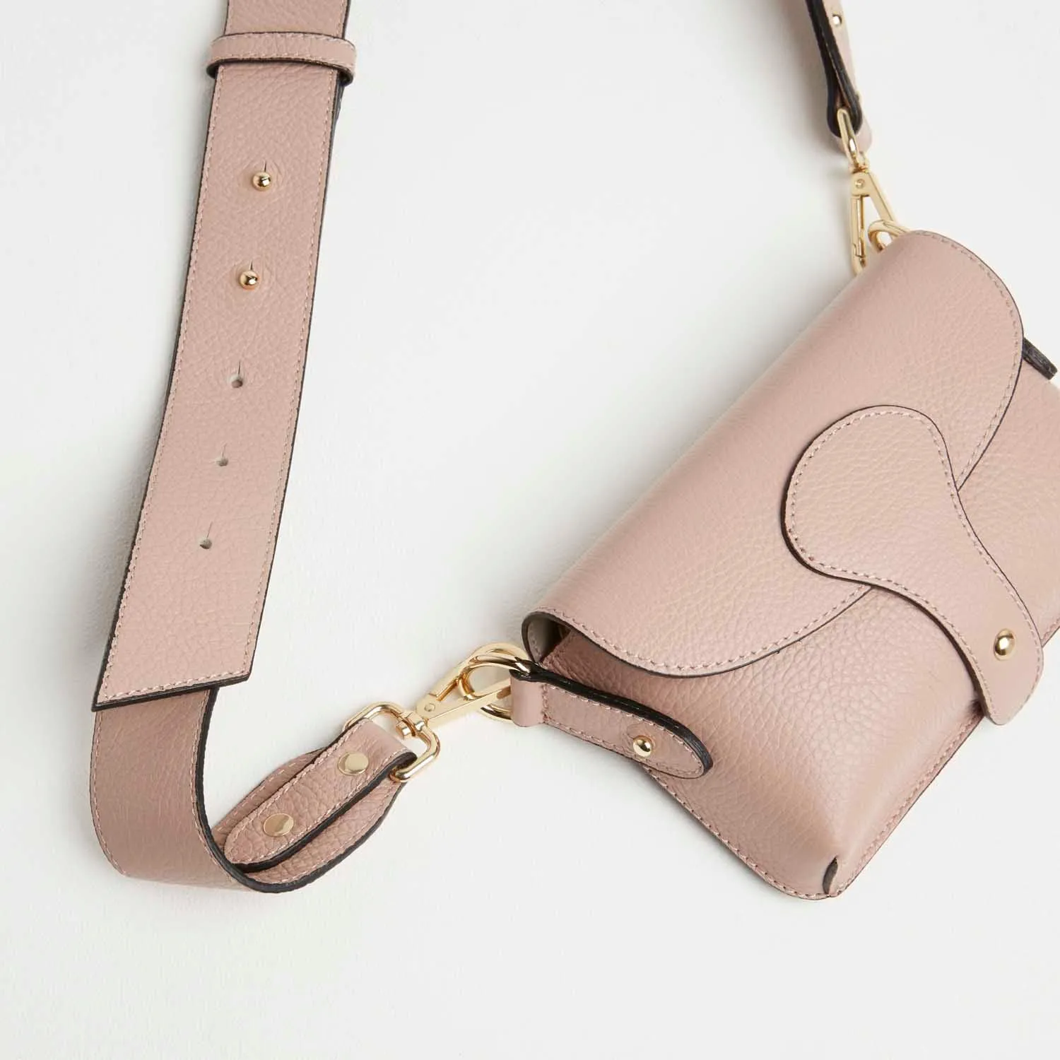 Luca Small Crossbody Bag, Purse, Earring and Scarf Gift Set in Blush Pink