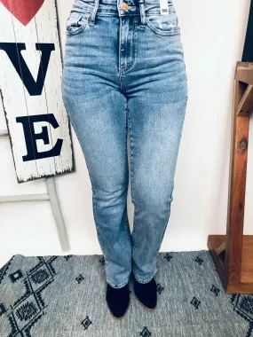 #M163 Hips Don't Lie Slim Bootcut Judy Blue Jeans