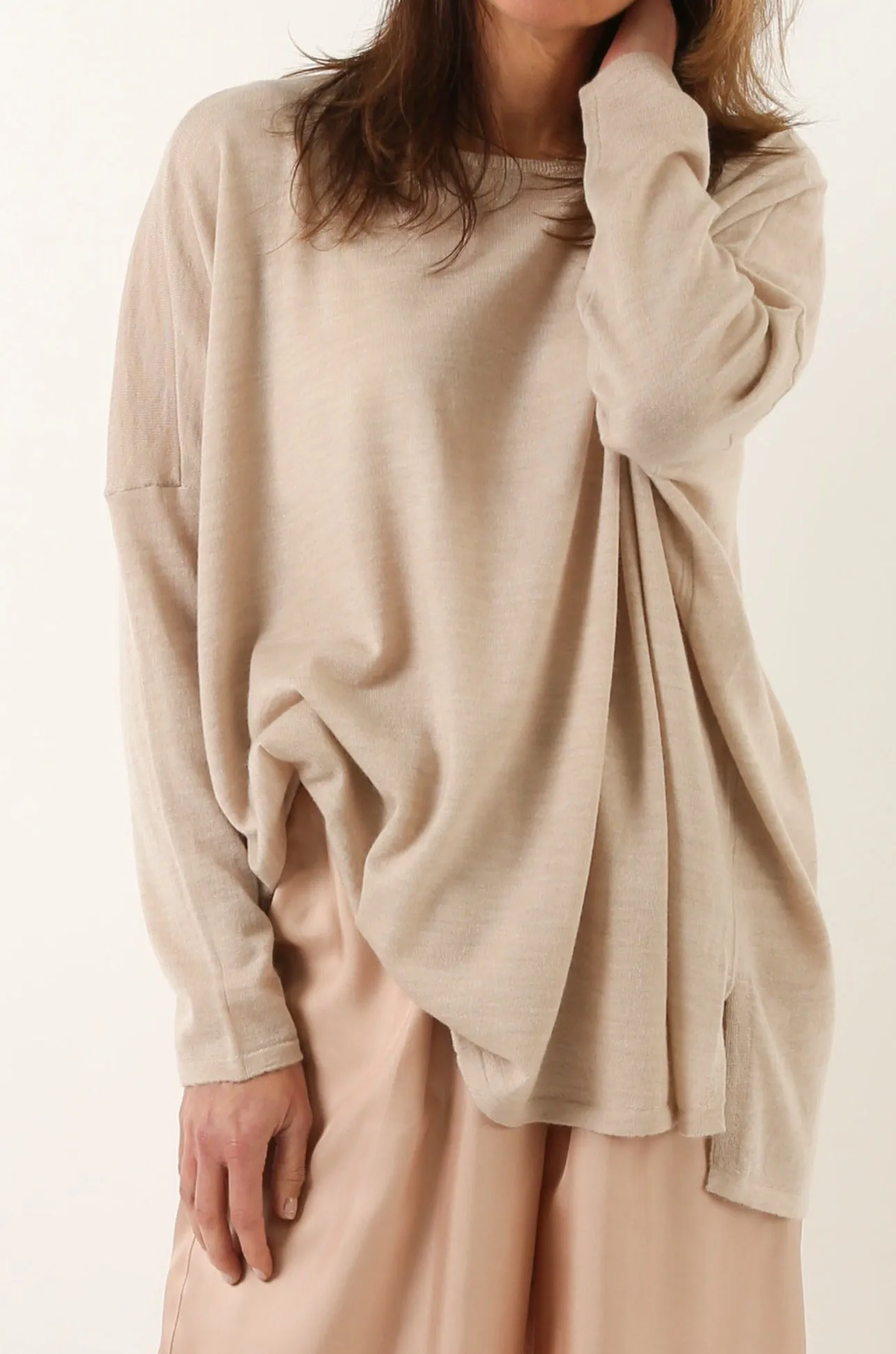 MATERA OVERSIZED CREW IN FINE ITALIAN MERINO