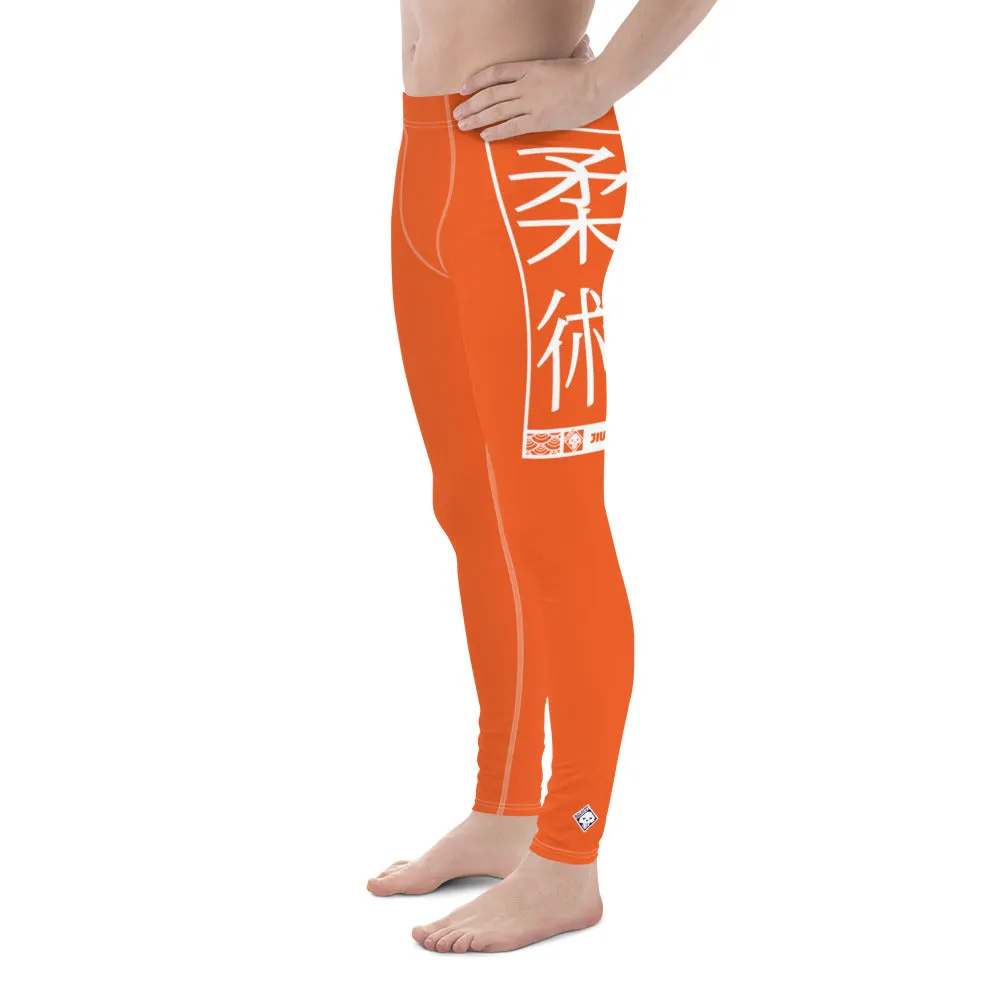 Men's Athletic Workout Leggings For Jiu Jitsu 012 - Flamingo