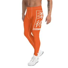 Men's Athletic Workout Leggings For Jiu Jitsu 012 - Flamingo