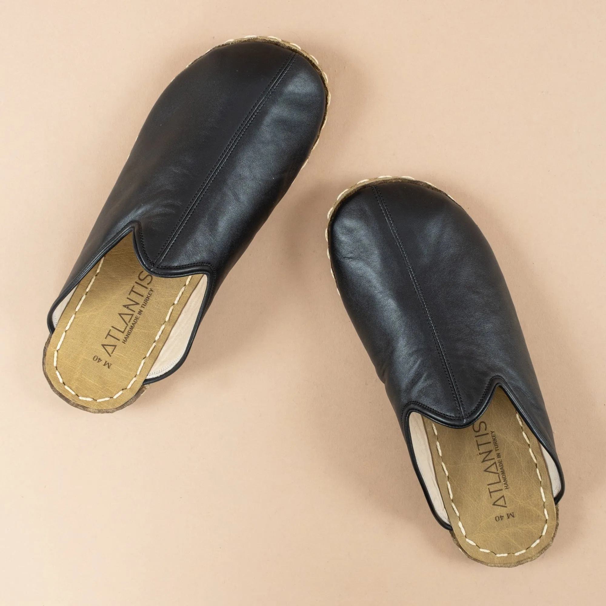 Men's Black Barefoot Slippers