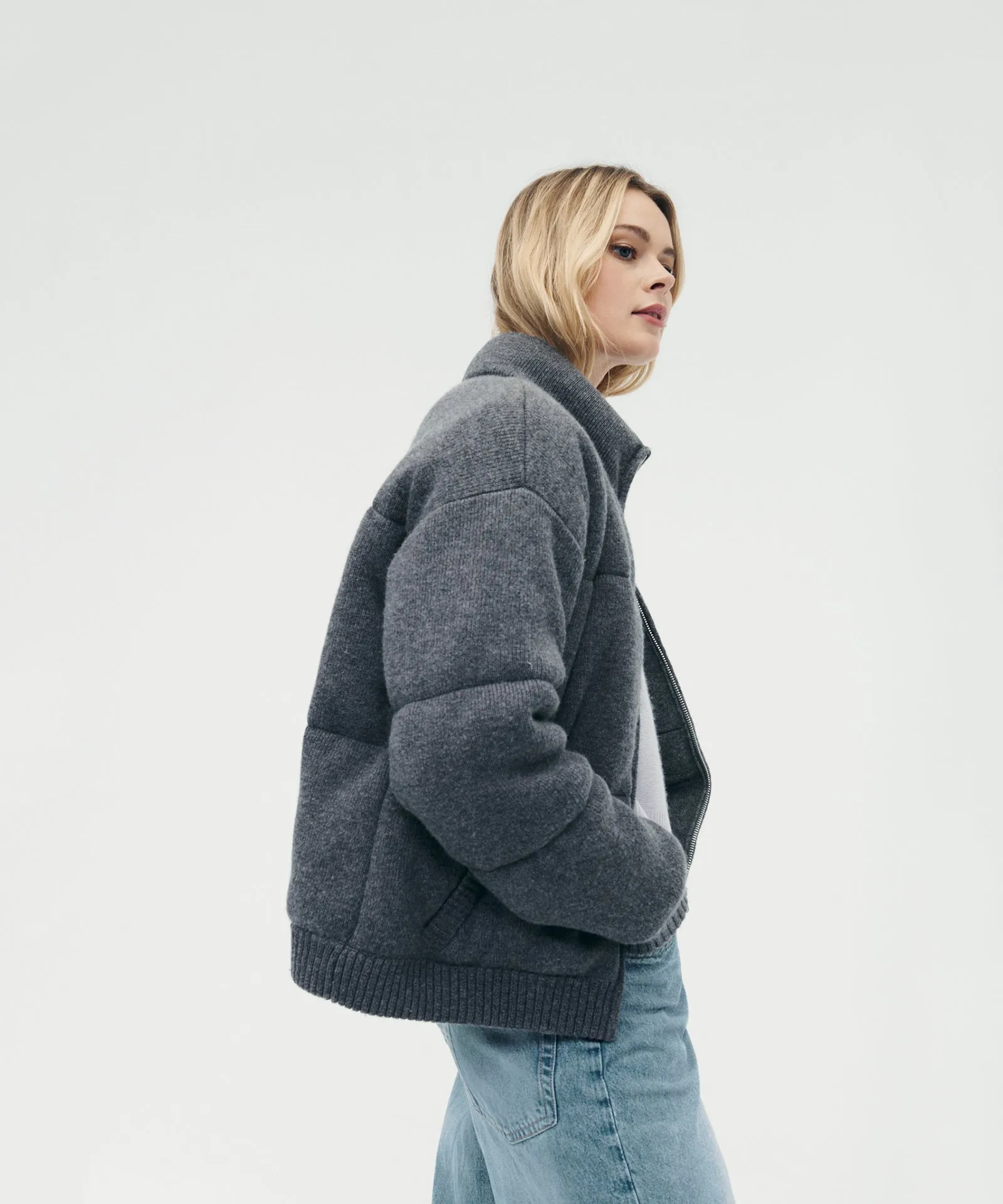 Merino Cashmere Puffer Jacket