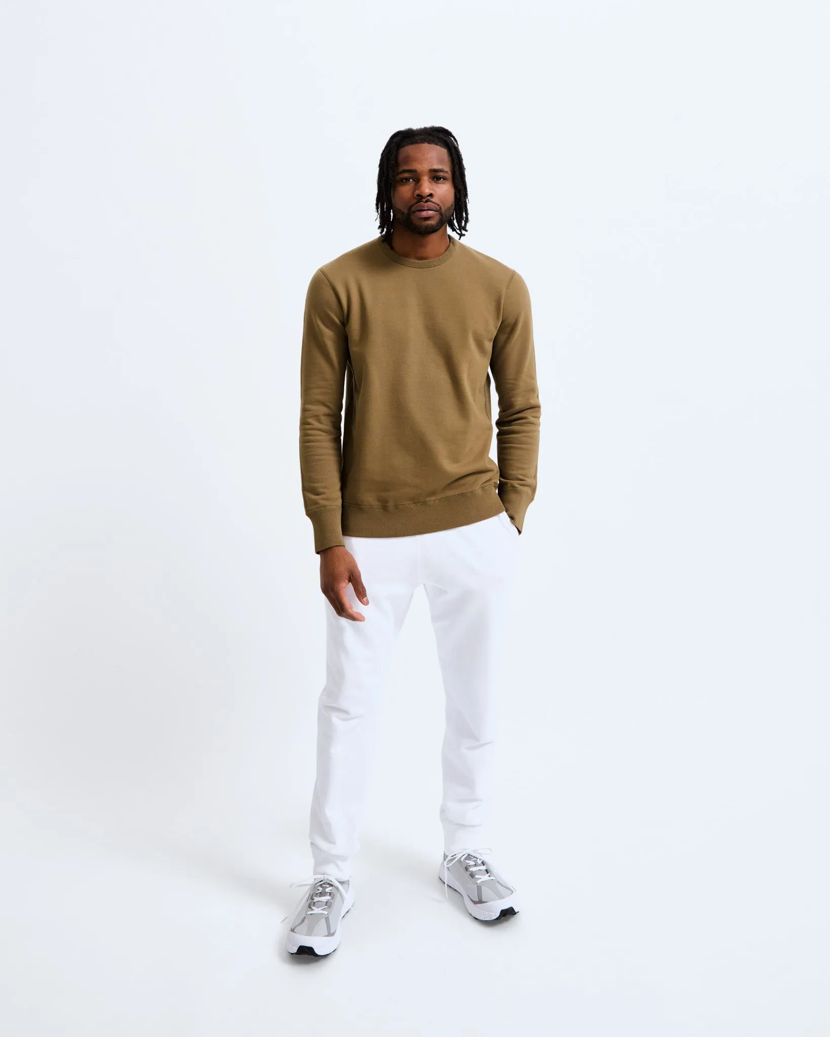 Midweight Terry Slim Crewneck