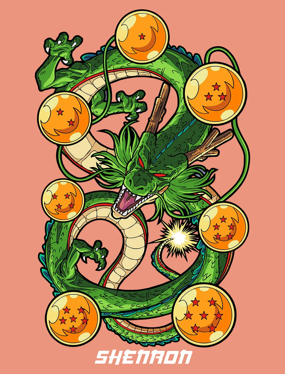 Mighty Shenron Men Half Sleeve T-Shirt