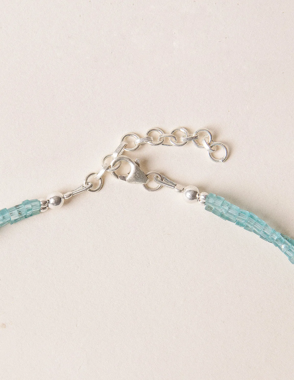 Moonstone and Aquamarine Beaded Necklace - One of a Kind