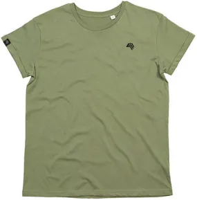 MTS M080 ― Unisex Bio-Baumwolle Roll Sleeve T-Shirt - Soft Olive Grün