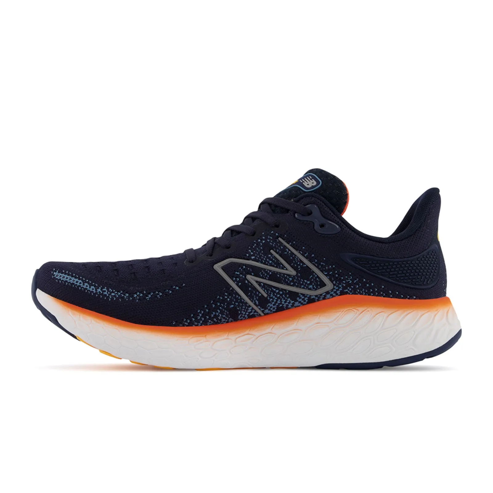 New Balance Fresh Foam X 1080 v12 Running Shoe (Men) - Eclipse/Vibrant Orange/Spring Tide/Natural Indigo