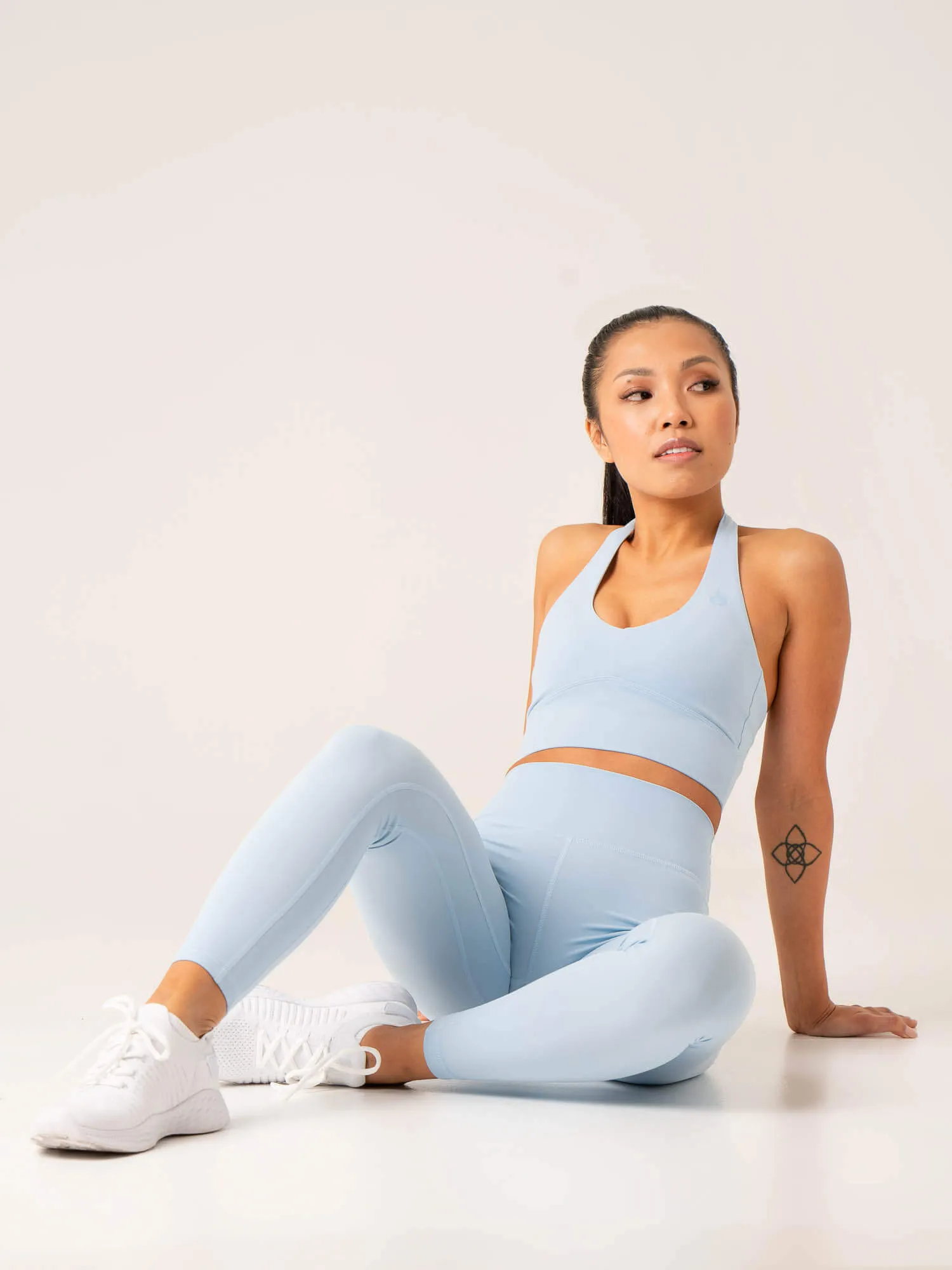 NKD Arch Halter Sports Bra - Baby Blue