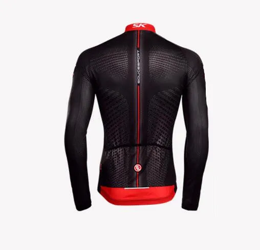 Noble Black Men Long Sleeve Cycling Jersey