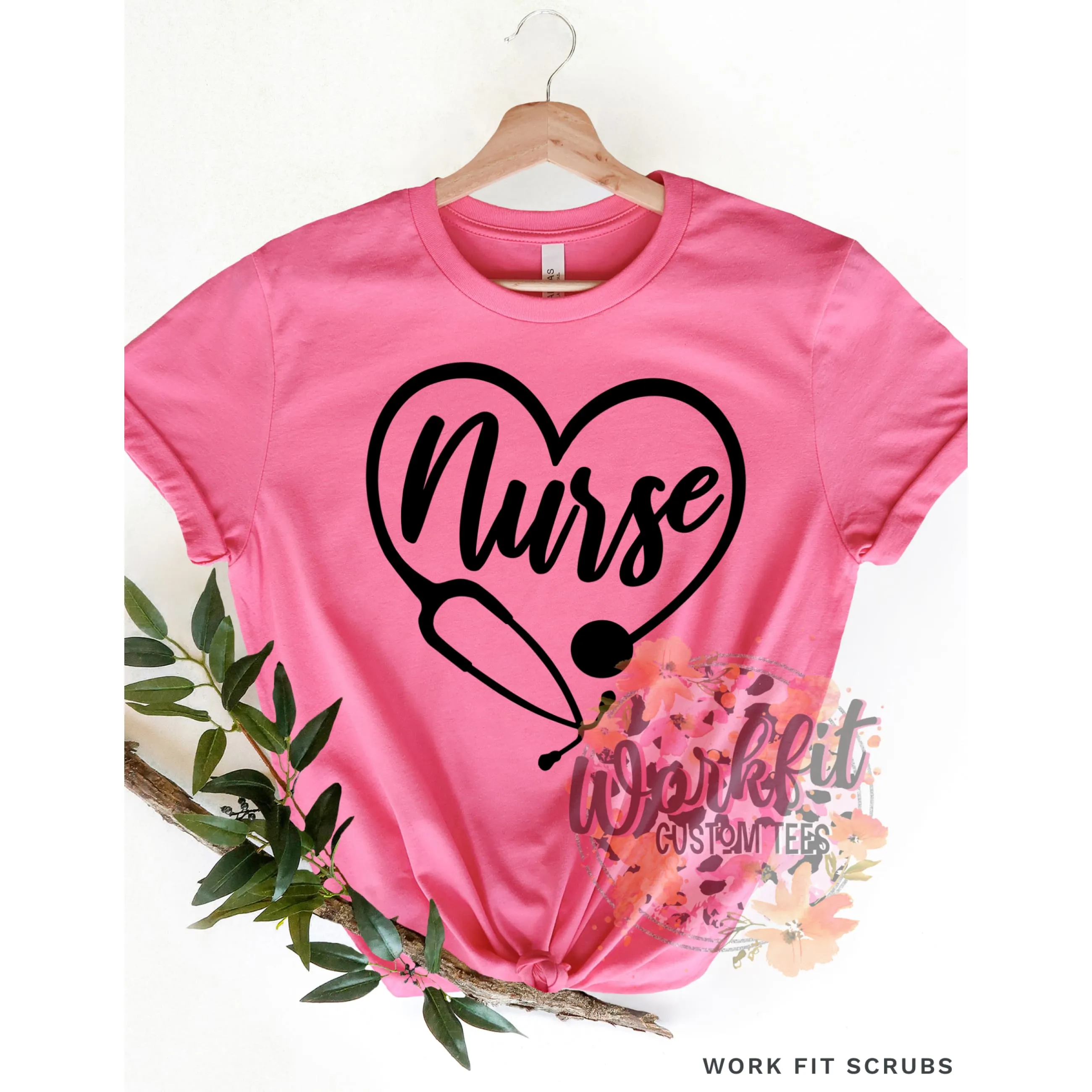 Nurse - Heart NURSE tee