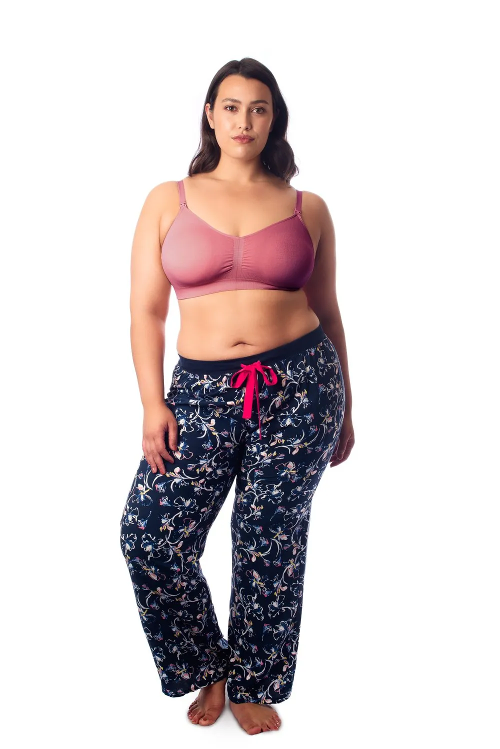 Nursing Sleep/Hospital Bra - NEW Wirefree My Necessity Rose