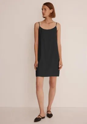 Oden Slip Dress_Black