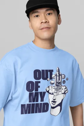 Out Of My Mind Graphic Printed Unisex Oversized T-shirt