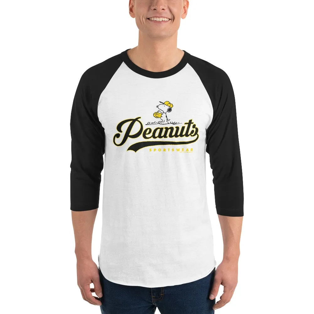 Peanuts Sportswear Snoopy ¾ Sleeve Raglan Shirt