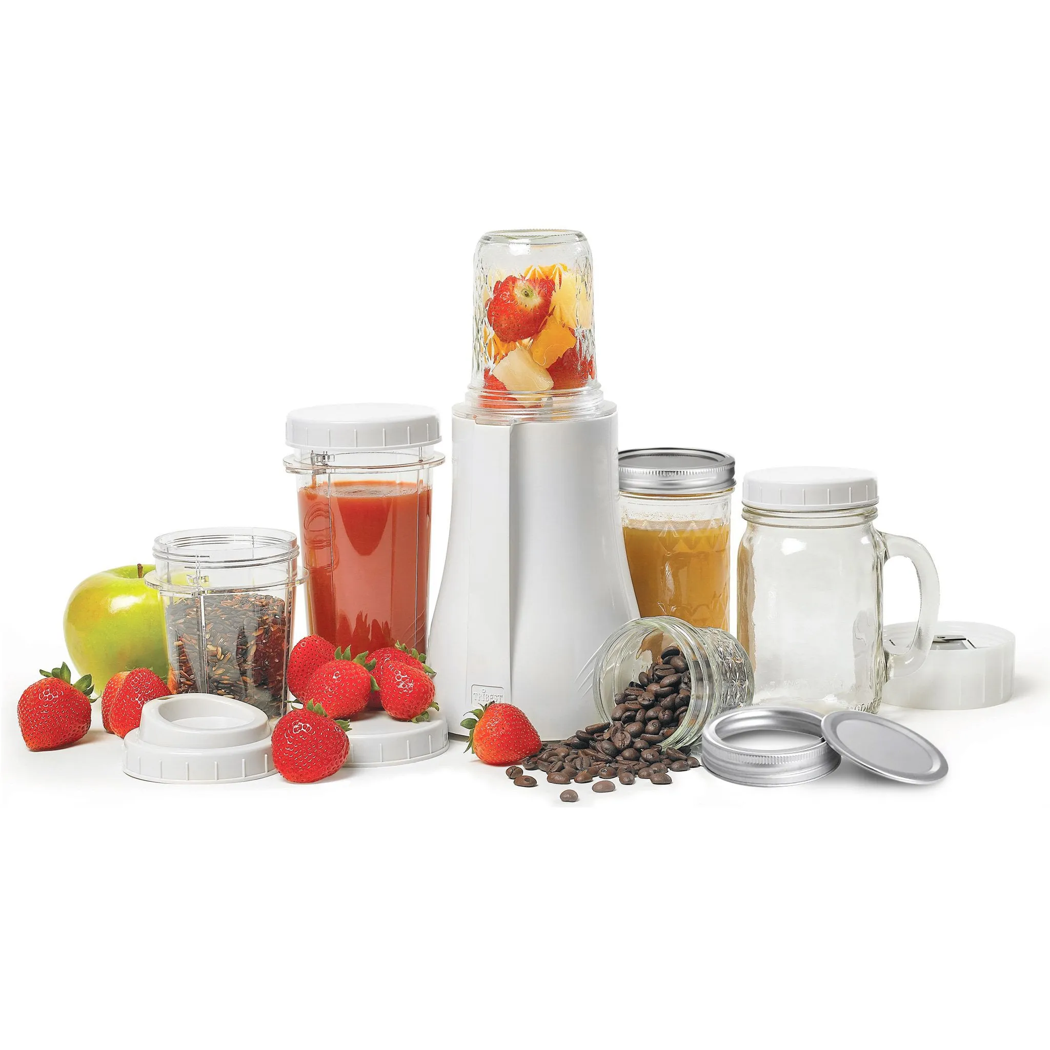 Personal Blender Refurbished Original Single-Serving Blender (16-Piece Mason Jar Set)