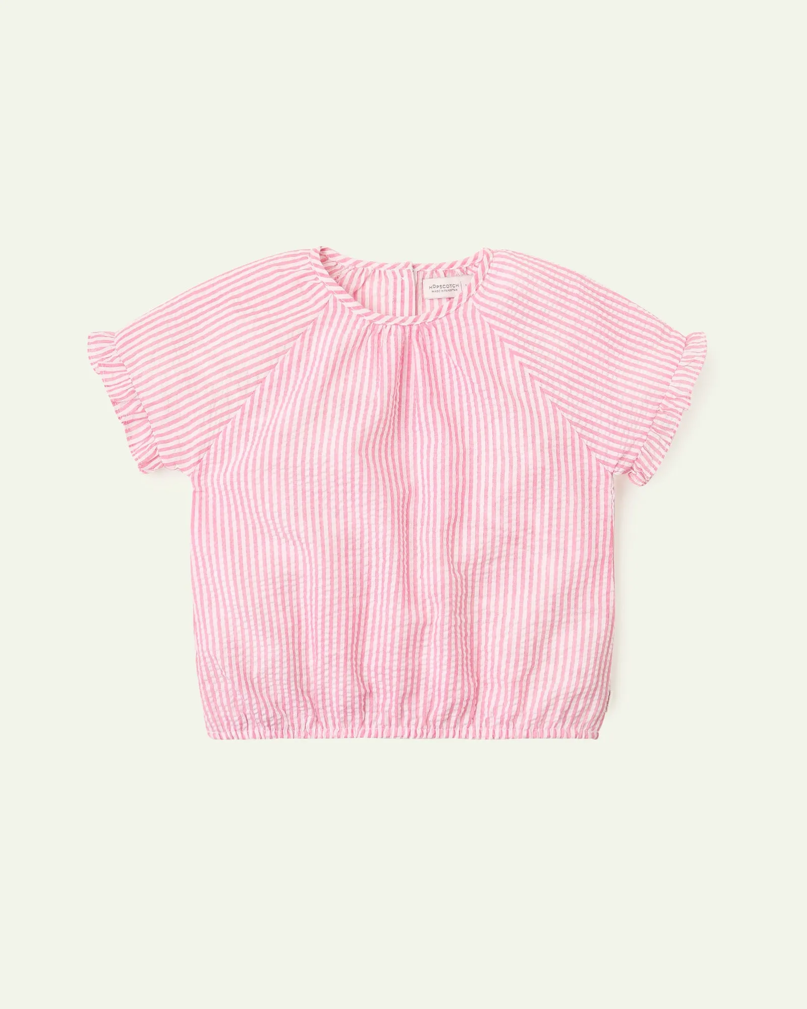 Pink & White Striped Top