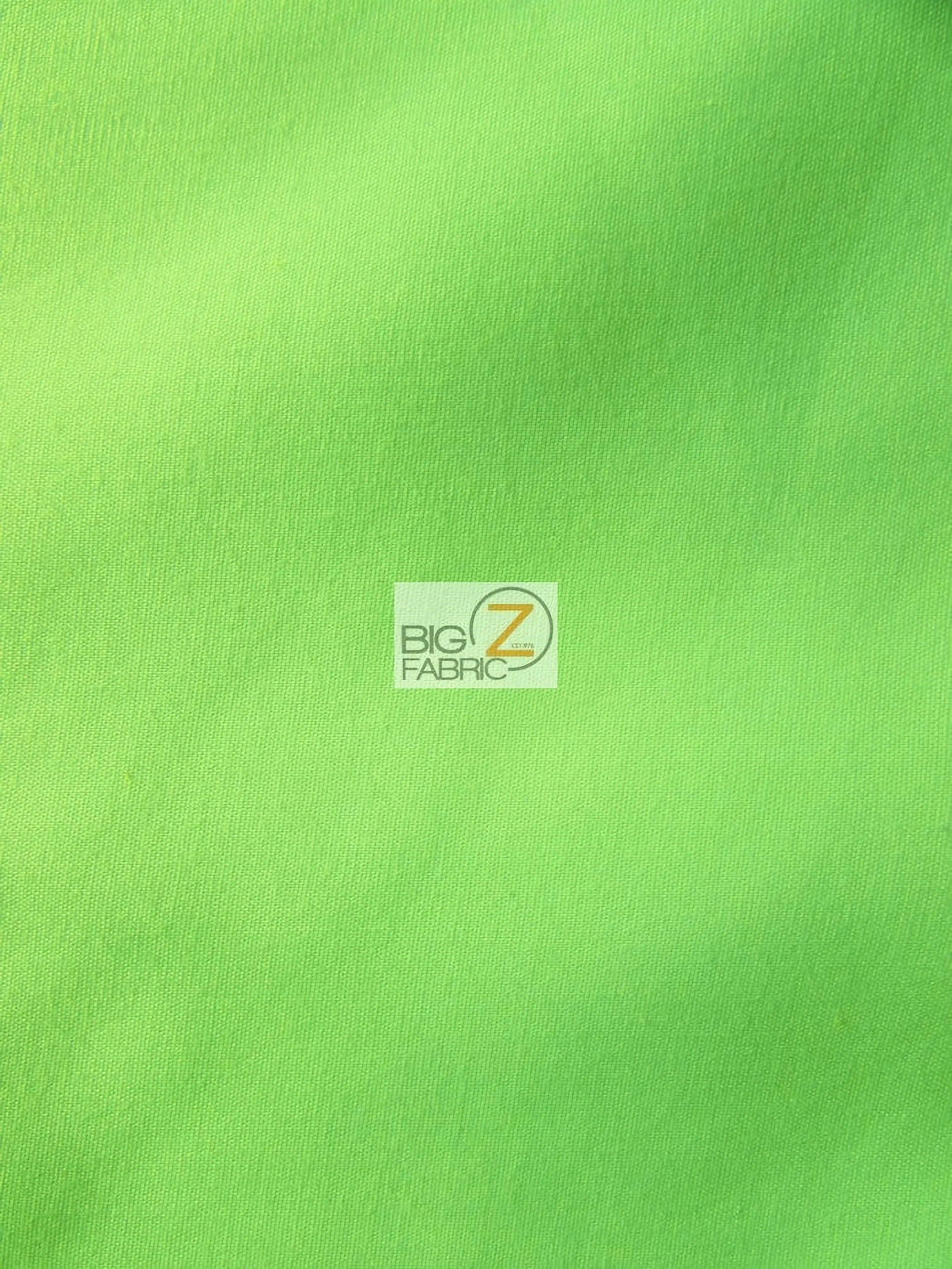 Poly Cotton Solid Fabric 58/60 Width / Lime / Sold By The Yard