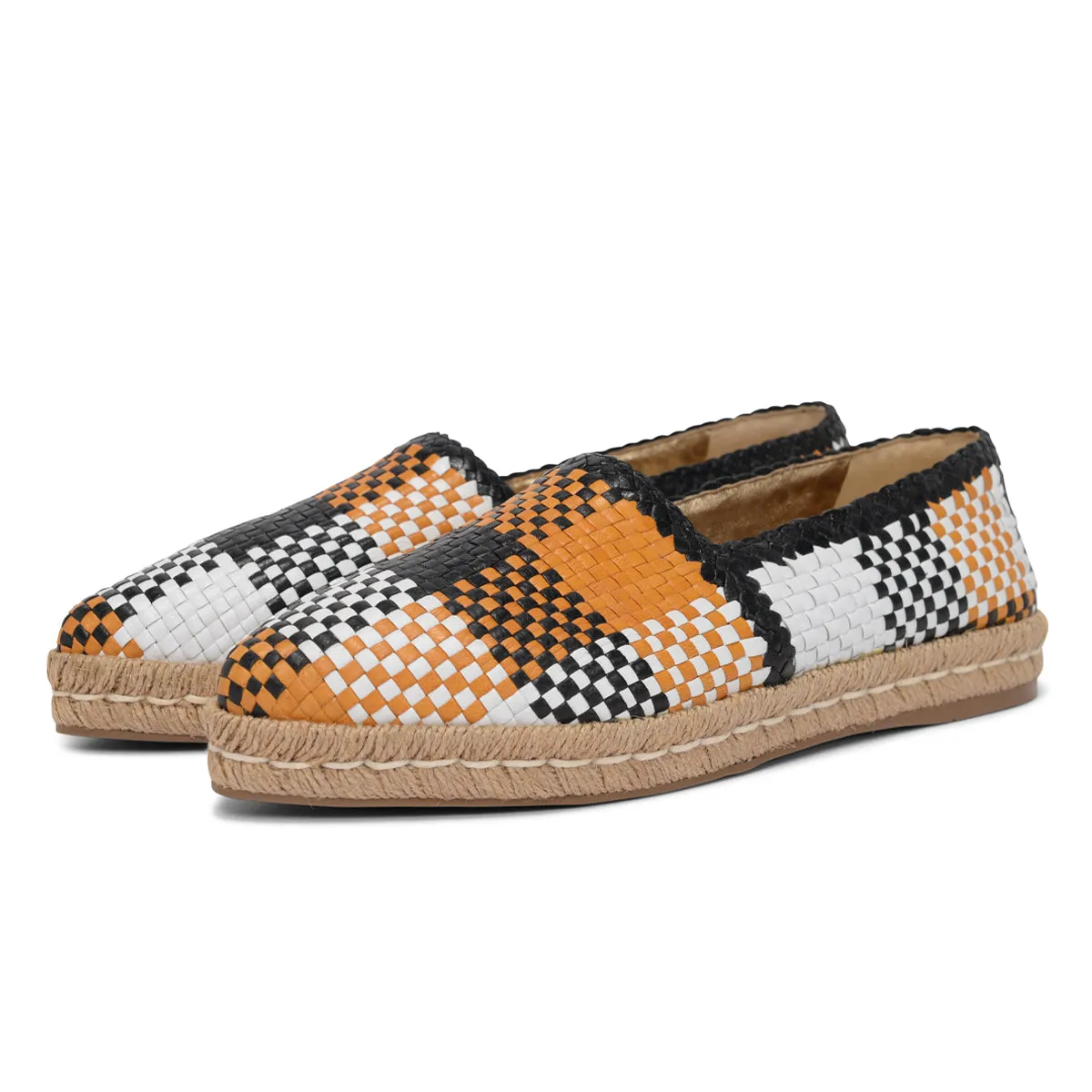 Prada Multi-Colour Woven Leather Espadrilles 40