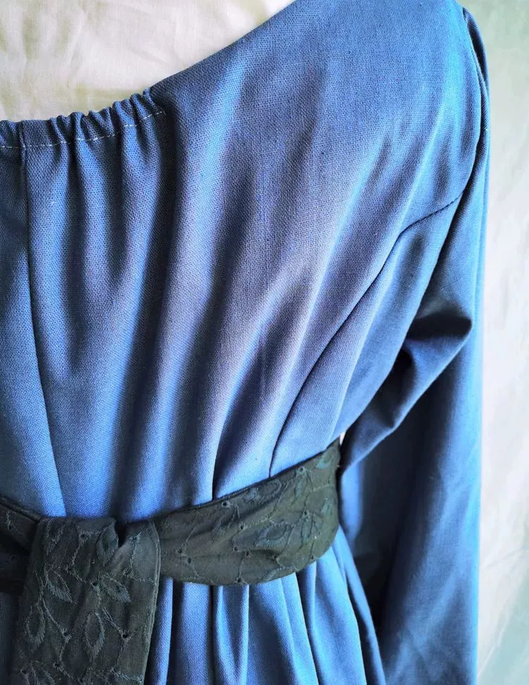 "Becoming Jane" Blue Regency Dress