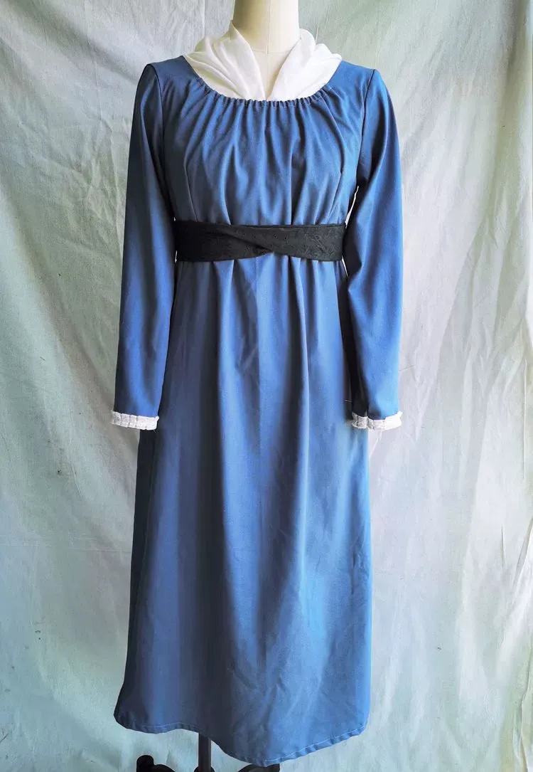 "Becoming Jane" Blue Regency Dress