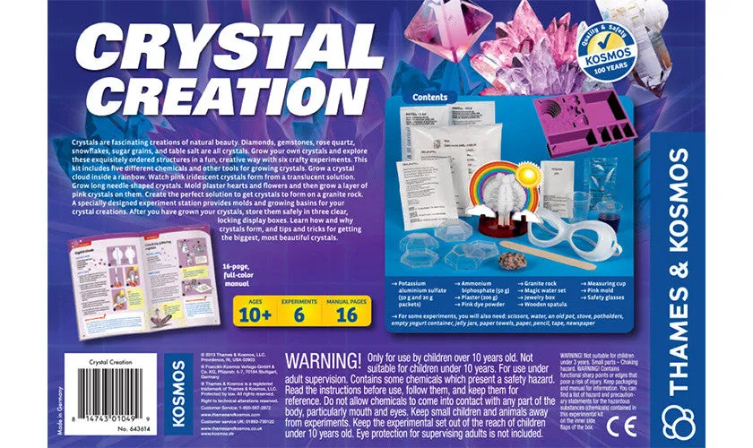 "Crystal Creation" - Science Kit