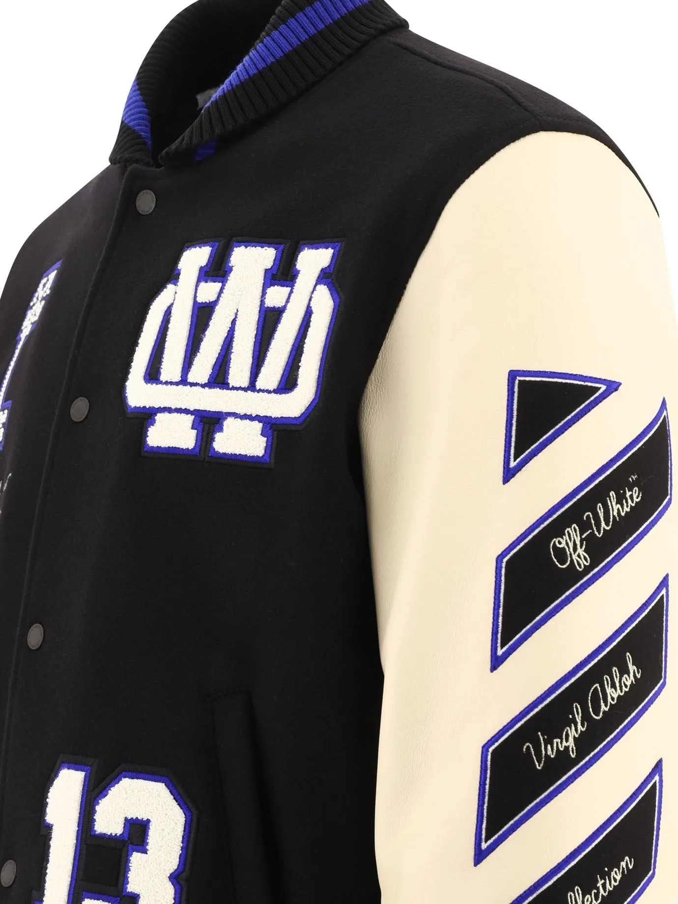 "EMBROIDERED GRAPHICS" VARSITY BOMBER JACKET