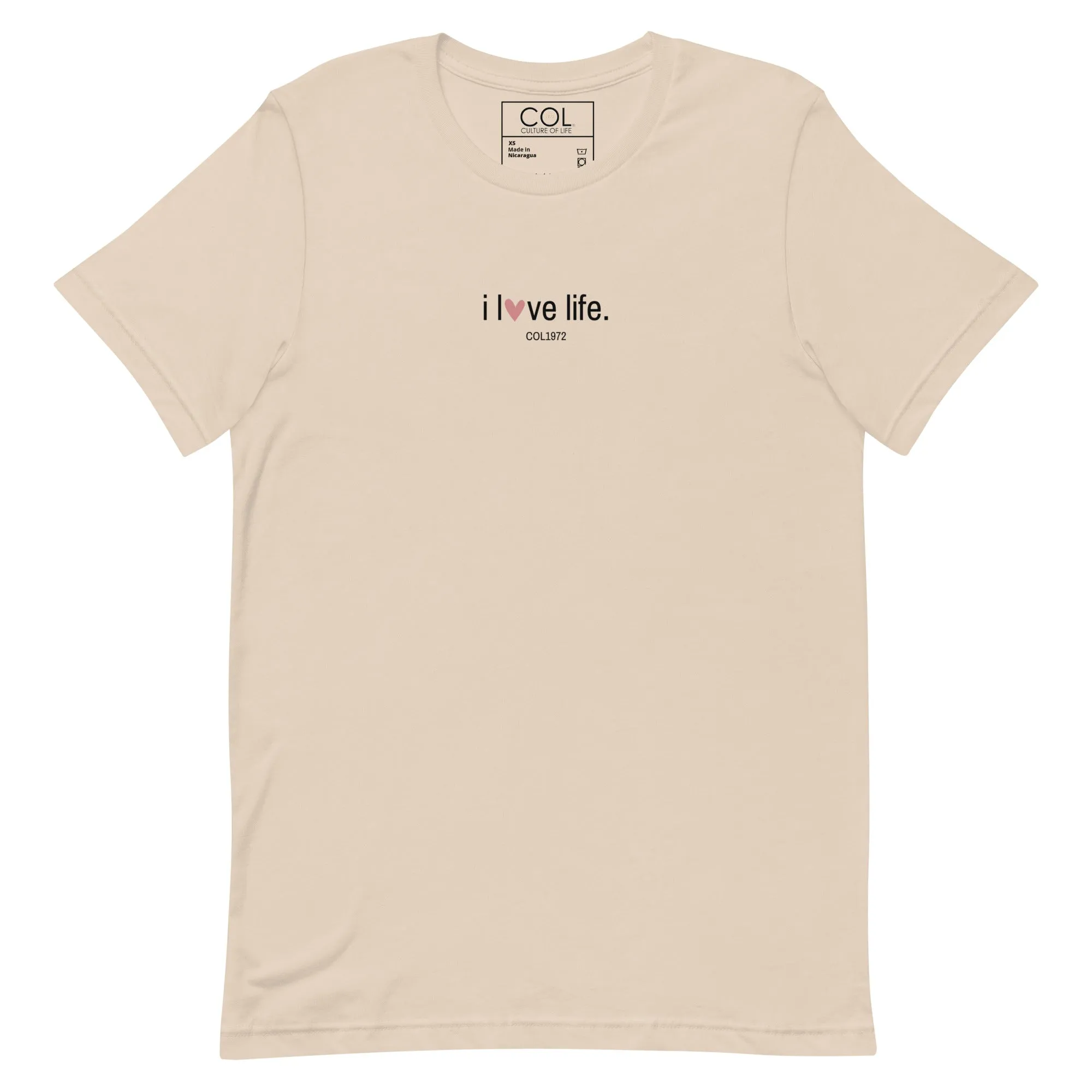 "i love life" Heart Tee