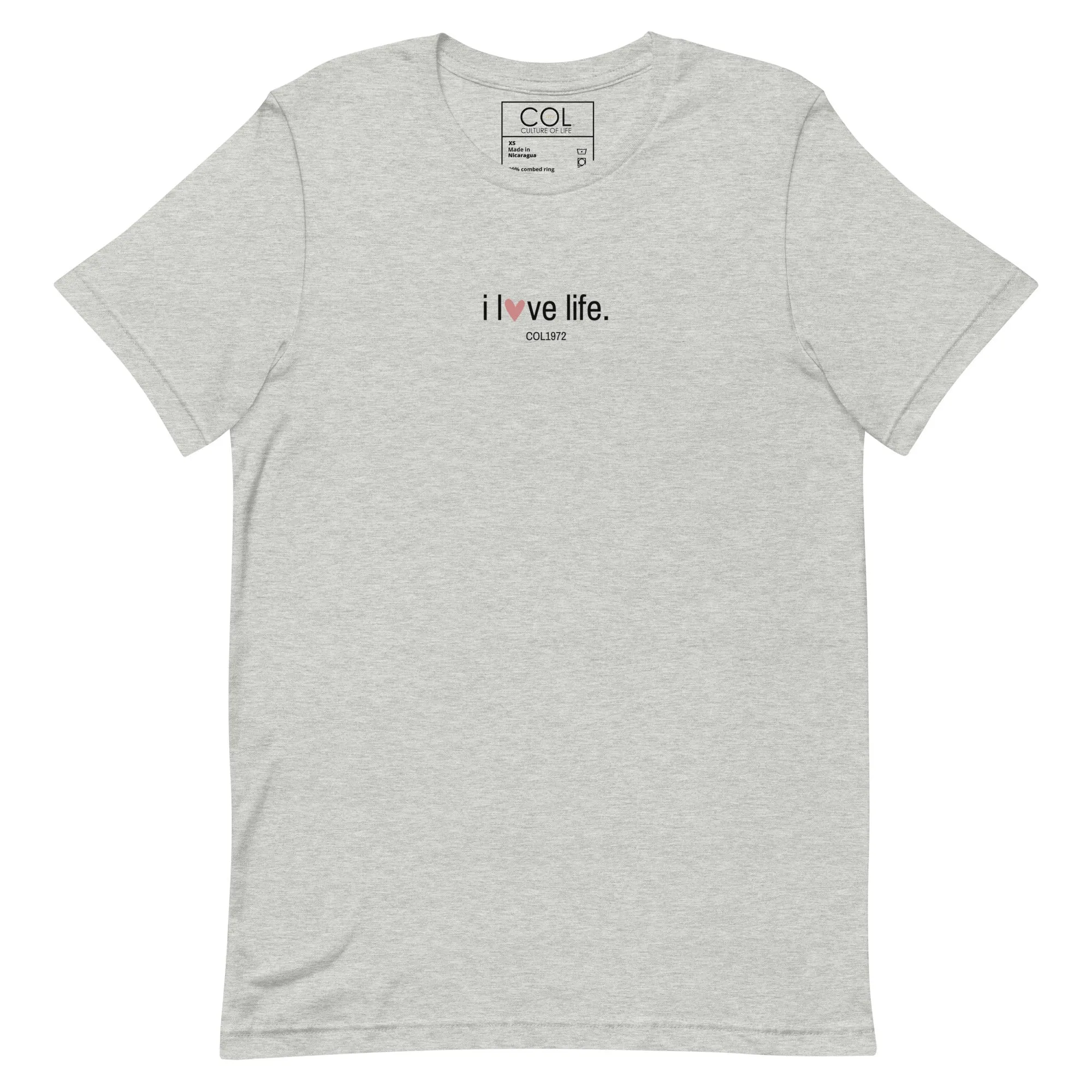 "i love life" Heart Tee