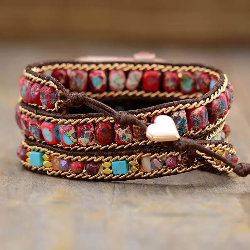 Red Jasper Beads Apple Watch Band