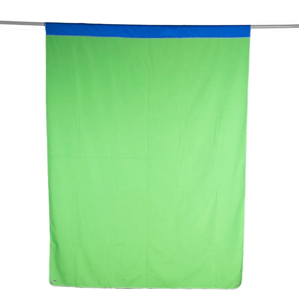 Reversible Chromakey Green/Blue Screen Streaming Curtain Backdrop (1.5m x2m)