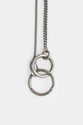 Ring sculpture pendant necklace